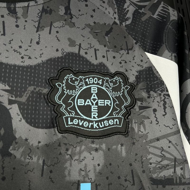 Jersey Bayer Leverkusen II 24/25 - Cinza e preto