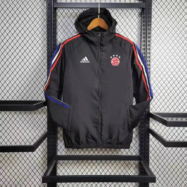 Windbreaker Bayern de Munique 24/25 - Preto e Vermelho