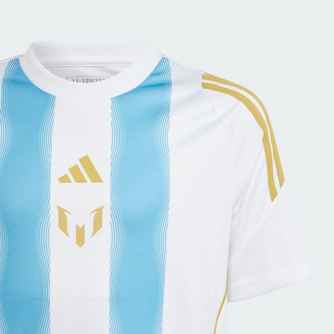 Jersey Adidas X Messi  “Spark Gen10s” 2024/25 Torcedor Masculino - Branco/Azul Celeste