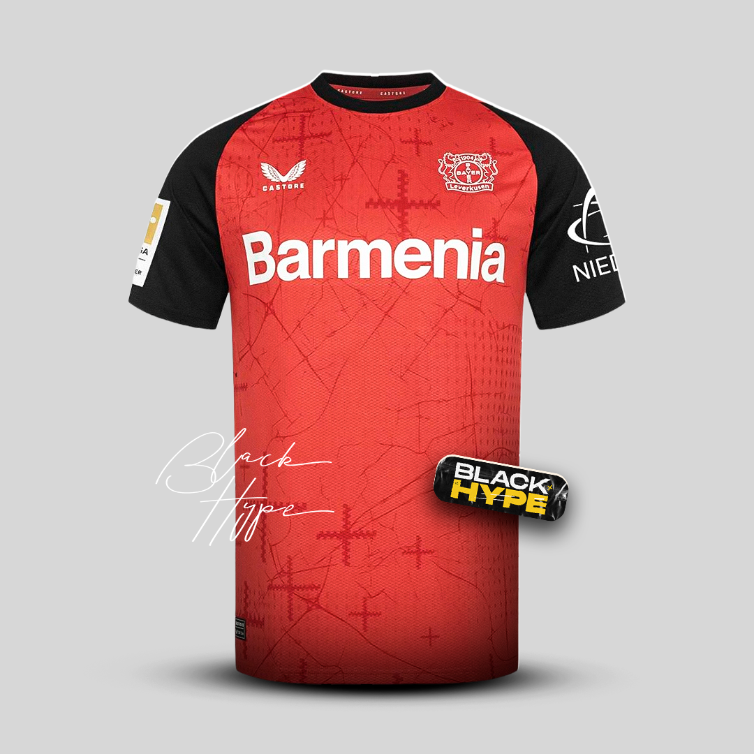 Jersey Bayer Leverkusen 24/25 - Vermelha Home