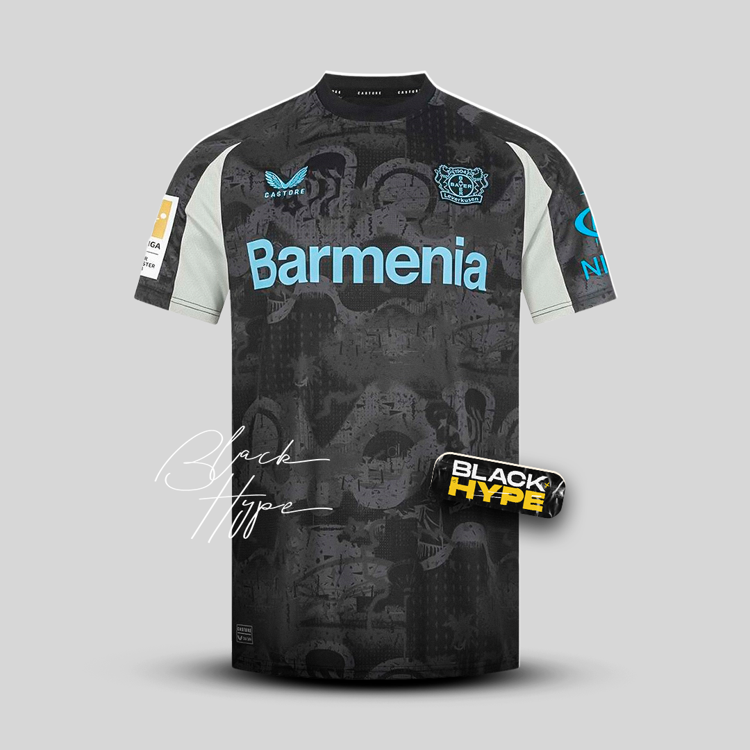 Jersey Bayer Leverkusen II 24/25 - Cinza e preto