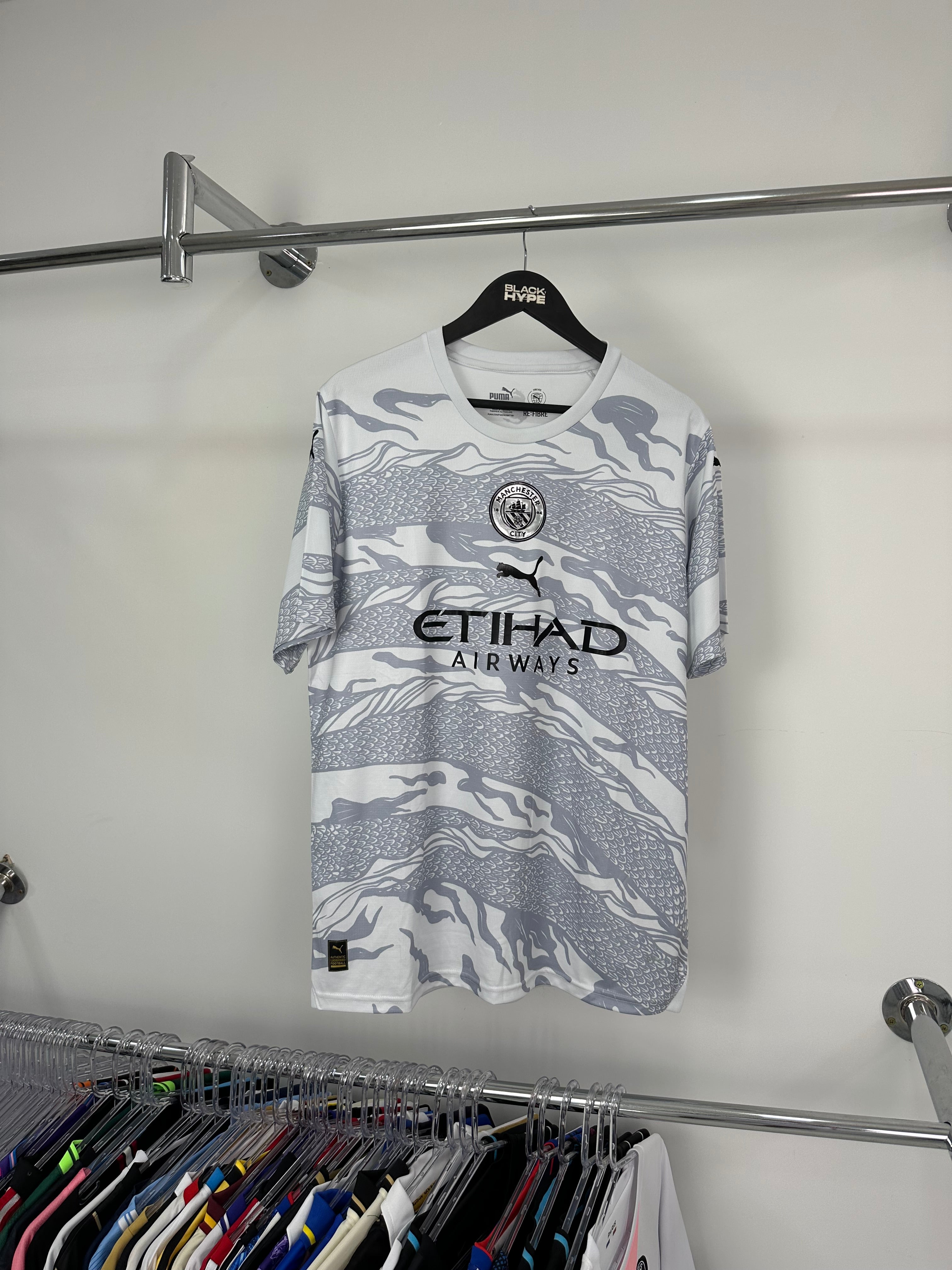 Jersey Manchester City “Ano do Dragão de Madeira” 24/25 s/n° Torcedor Masculina - Gray