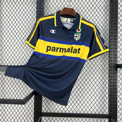 Jersey Parma Retrô 1999/00 Away Azul e Amarela