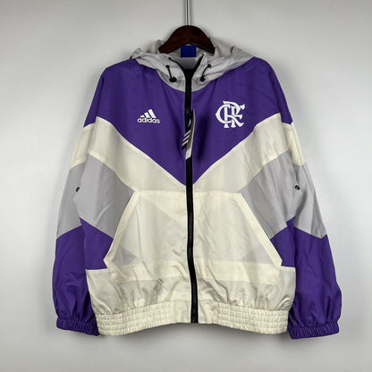 Windbreaker Flamengo - Roxo e Branco