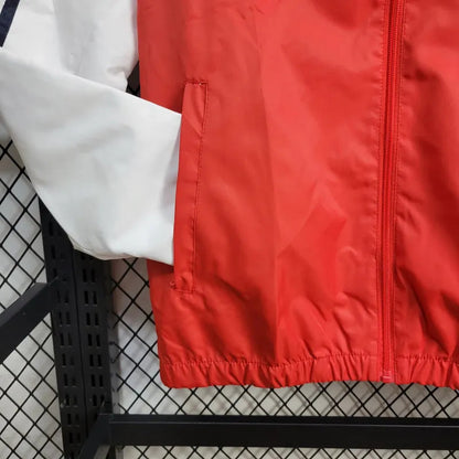 Windbreaker Internacional 24/25 - Branco e Vermelho