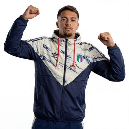 Windbreaker Italy 24/25 - Blue & White