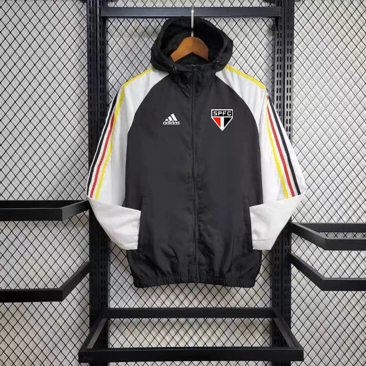 Windbreaker São Paulo 24/25 - Preto e Branco