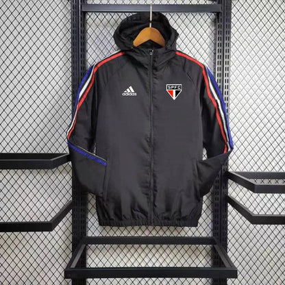 Windbreaker São Paulo 24/25 - Preto e Vermelho